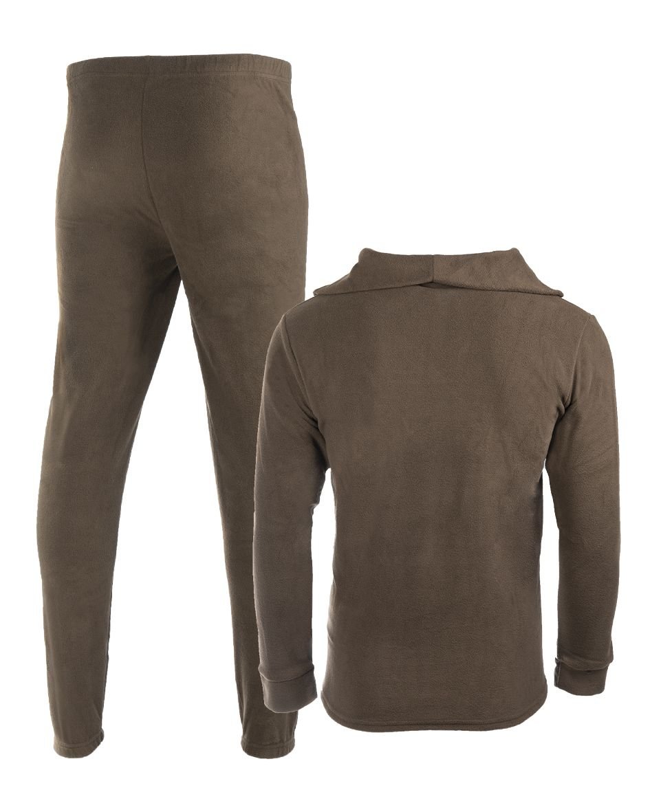 MIL-TEC Thermofleece Unterw&auml;sche-Set / Unterhose - Rollkragen Shirt