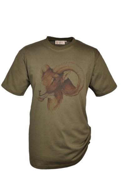 HUBERTUS Hunting unisex T-Shirt  MUFFEL  schilf Printshirt Jagd Shirt XL