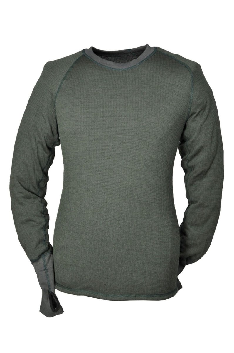 thermoFUNCTION Shirt TS 500 oliv Funktionsw&auml;sche Thermo Hemd Thermohemd