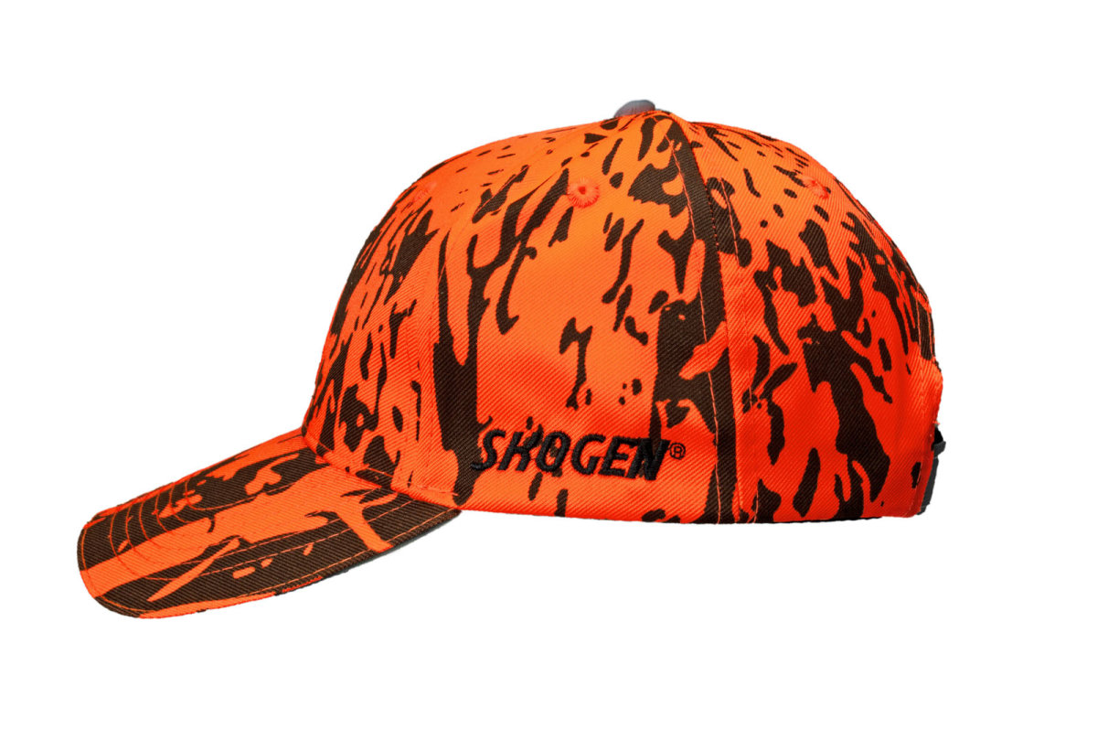 SKOGEN Signal-Basecap DR&Uuml;CKJAGD orange-schwarz Tarn Cap Jagdm&uuml;tze