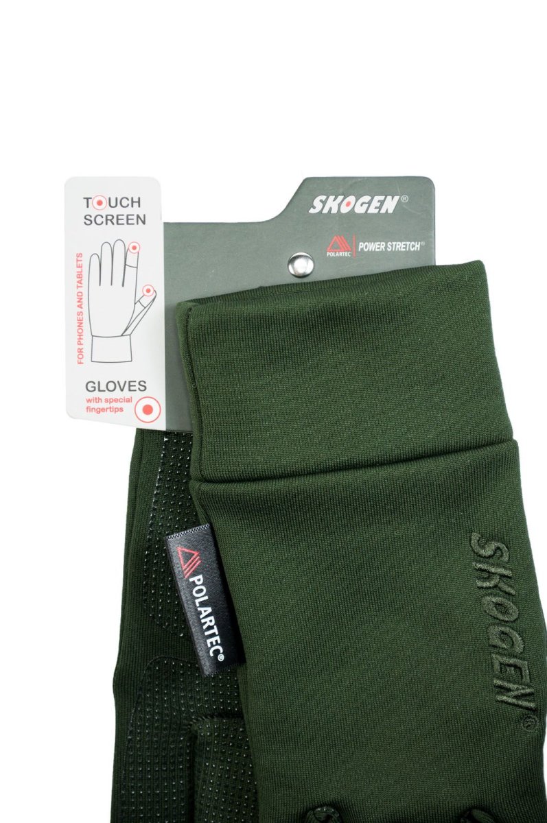 SKOGEN Polartec Power Stretch Handschuhe oliv Softshell